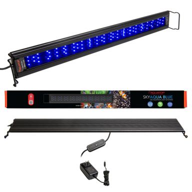 AQUATOP SkyAqua Actinic Blue LED Light for 24"-30" Aquariums, Low Profile, Long Life Span, SAQB-2430